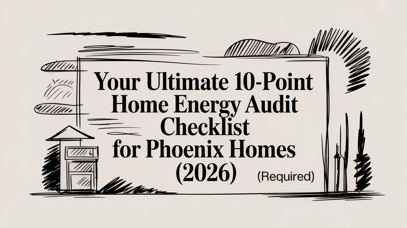 Your Ultimate 10-Point Home Energy Audit Checklist for Phoenix Homes (2026)